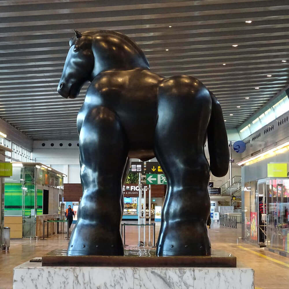 fat horse sculpture