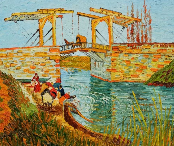 van gogh bridge painting