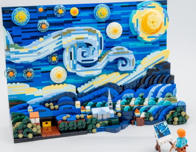 lego moma starry night