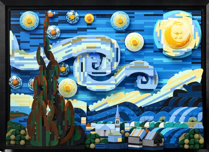 lego vincent van gogh starry night