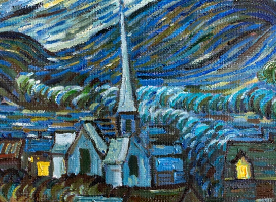 starry night painting price