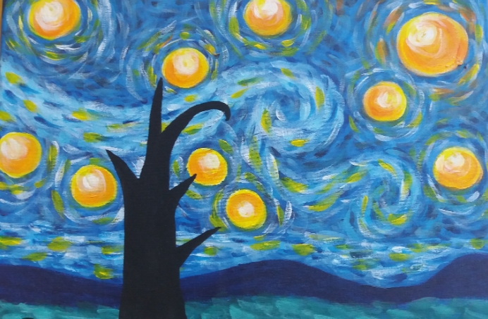 starry night van gogh original