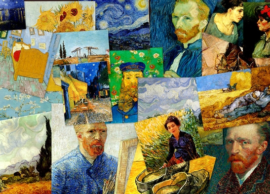 van gogh collage