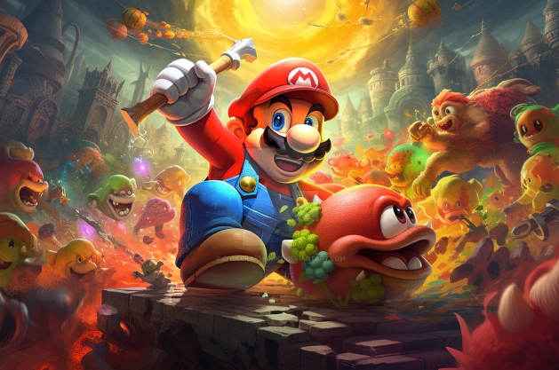 art super mario