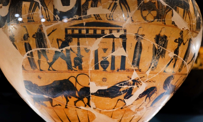 greek mythology vase painting