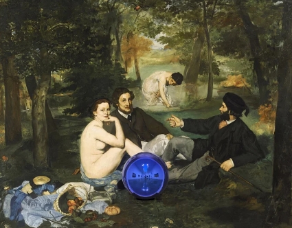 jeff koons gazing ball paintings