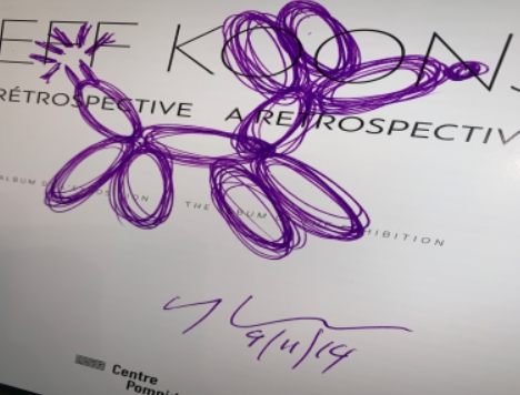 jeff koons autograph