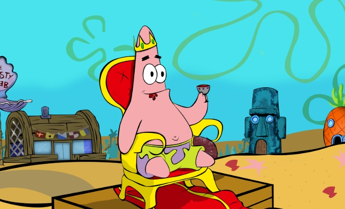 patrick star cartoon drawing