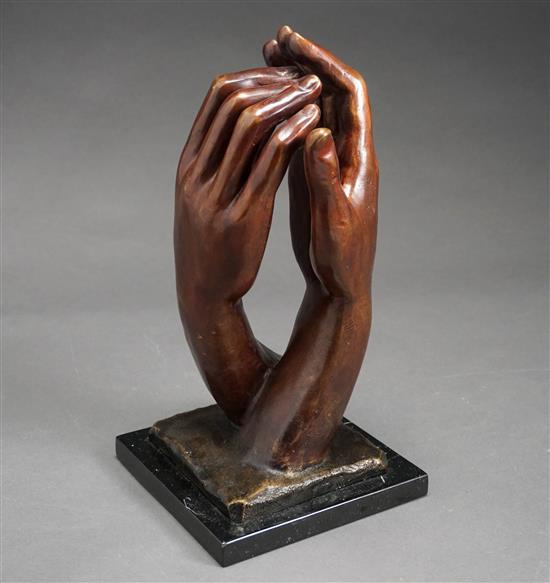 Rodin Hands Sculpture